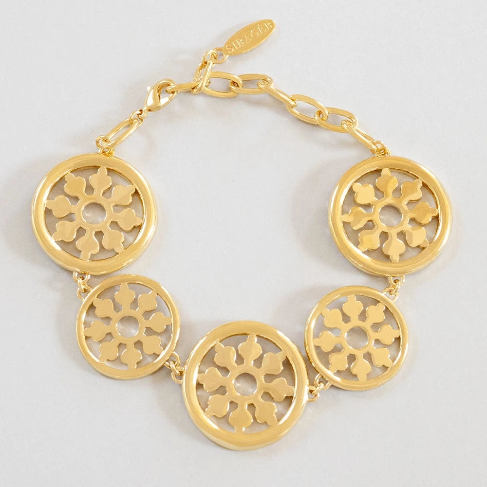 Flower Compass Bracelet